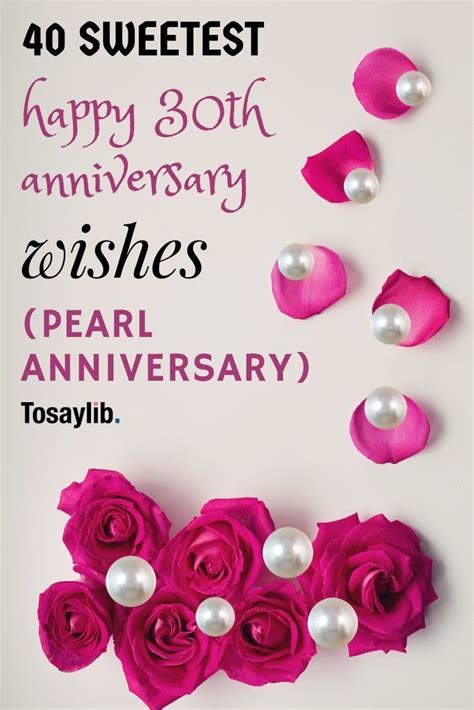 40 Happy 30th Anniversary Wishes Happy 30th Anniversary Pearl