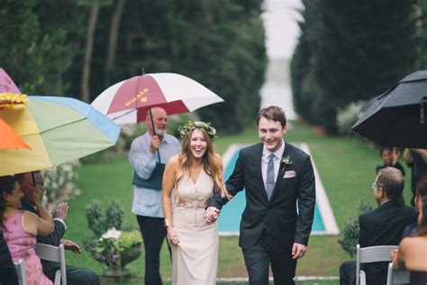 Check Out This Beautiful Boho Wedding In The Rain