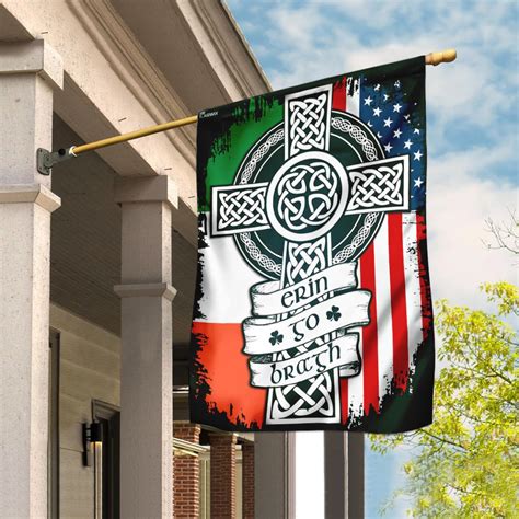 Irish Celtic Cross Erin Go Bragh Flag Flagwix