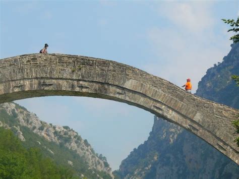 The Historic Bridge Of Plaka In Arta The Largest Single Arch Bridge In
