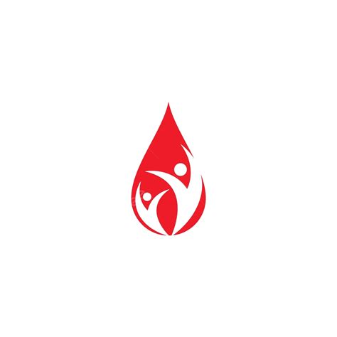 Blood Logo Vector Icon Illustration Creative Emblem Sign Vector