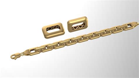 Chain Bracelet 3d Model 3d Printable Cgtrader