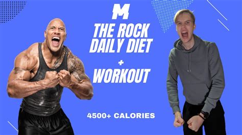 Eating And Training Like The Rock For A Day Youtube