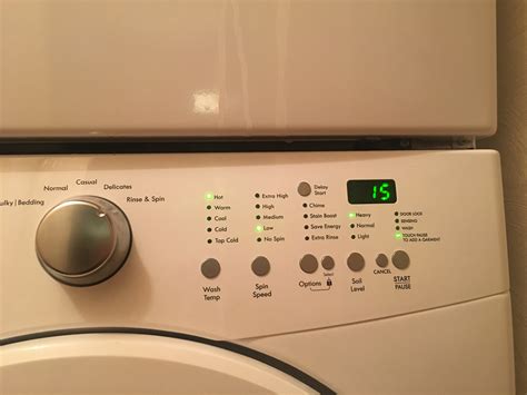 My kenmore front load washer will not allow me to chose a spin cycle