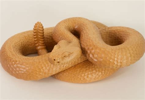 Rattlesnake Sculpture By Award Winning Wildlife Artist Bill Prickett