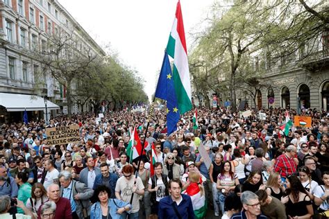 Thousands Of Hungarians Protest Against Newly Elected Leader The New