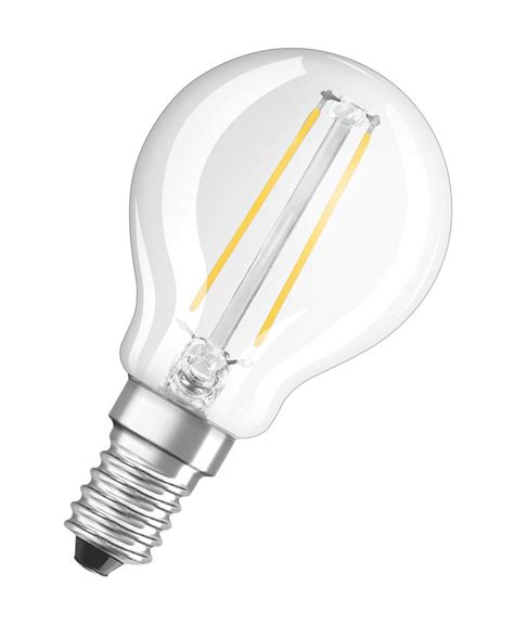 OSRAM Retrofit E14 LED Lampe 2 5W P25 Filament Klar Neutralweiss