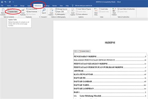 Cara Membuat Daftar Isi Otomatis Di Microsoft Word Homecare