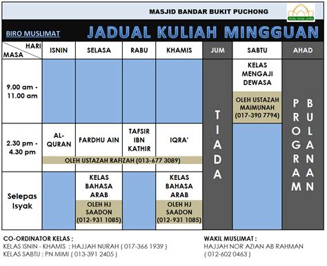 Do you want to know the entry ticket price for bandar bukit puchong? Masjid Bandar Bukit Puchong: Jadual Kuliah Muslimat MBBP