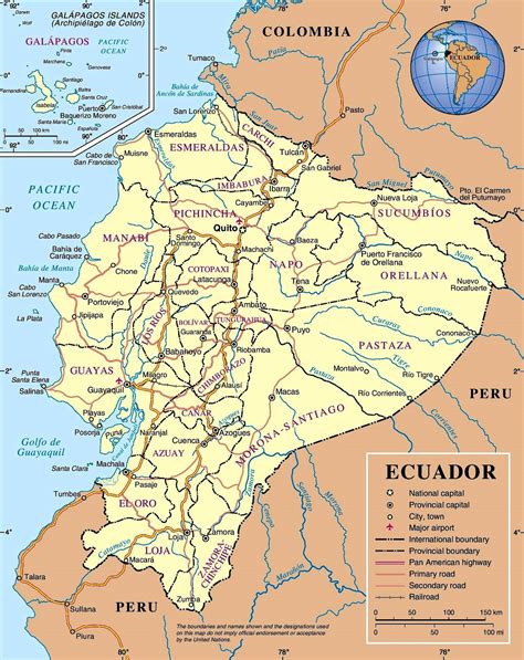 Republic Of Ecuador Map
