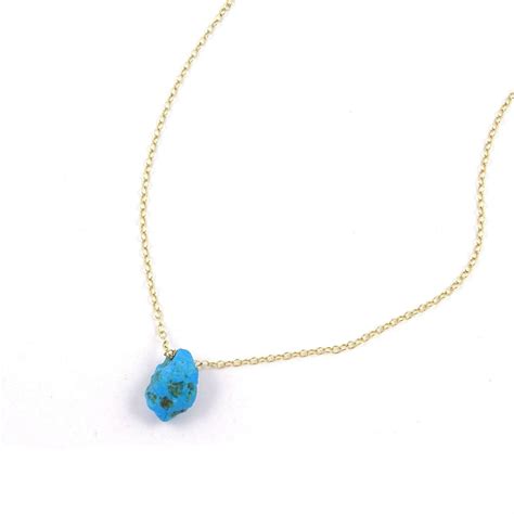 Turquoise Necklace For Women December Birthstone Genuine Gemstone
