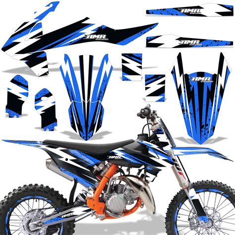 Esta similitud en la carrocería facilita la preparación de los pilotos de 85 cc para dar el salto a categorías. KTM SX 85 Motocross Graphic Decal sticker Kit - ktm MX ...