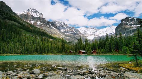 Landscape Photography National Park Yok British Columbia Canada Emerald Lake Wallpaper Hd