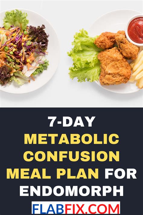 7 Day Metabolic Confusion Meal Plan For Endomorph Flab Fix