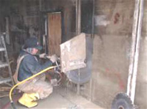 In this video, you'll see the cutting, using. Concrete Foundation Cutting
