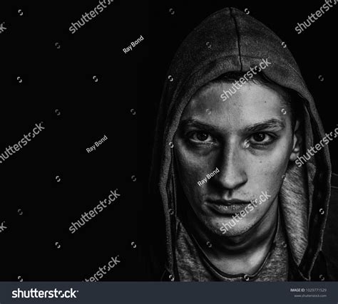 Scary Evil Man Hood Darkness Stock Photo 1029771529 Shutterstock
