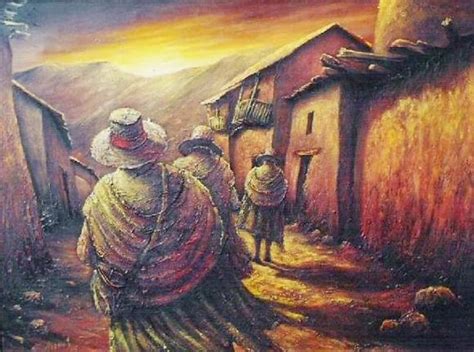 Pintura Peruana Pinturas Arte Ingenuo Arte Peruano