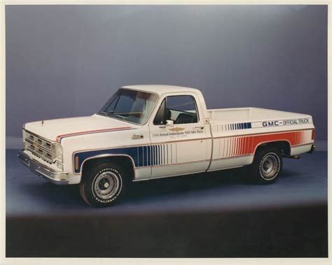 1975 Gmc Indy 500 Pace Truck Factory Photo Ad3642 Unplrj Customised