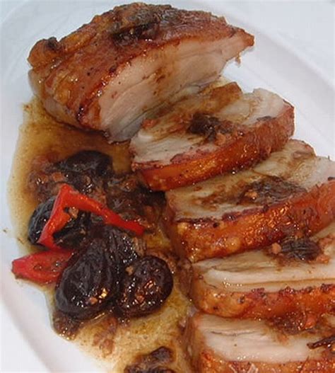 Recette de Rôti de porc aux pruneaux la recette facile