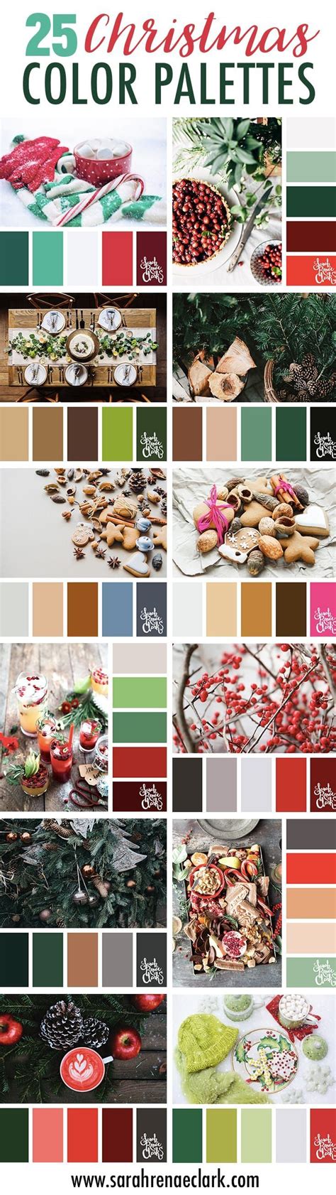 25 Christmas Color Palettes Palettes Color Colour Schemes Color