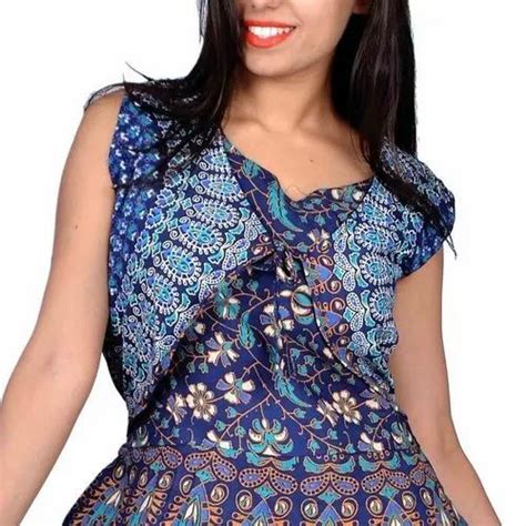 Cotton Party Wear Ladies Jaipuri Printed Dress At Rs 300 In Chennai Id 12673124755