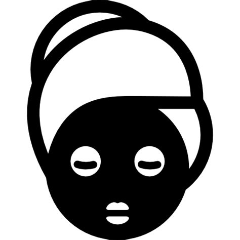 Tratamento De Máscara Facial De Spa Para Mulher ícones De Médico Grátis