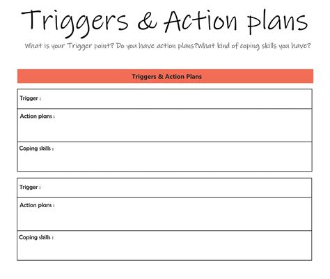 Trigger Plan/early Warning Signs/crisis Plan/ Sign and - Etsy Canada