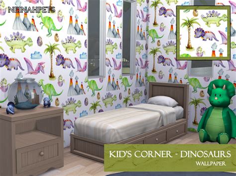 The Sims Resource Kids Corner Dinosaurs Wallpaper