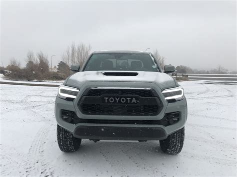Driving The 2021 Toyota Tacoma Trd Pro In The Snow Is Fun But Terrifying