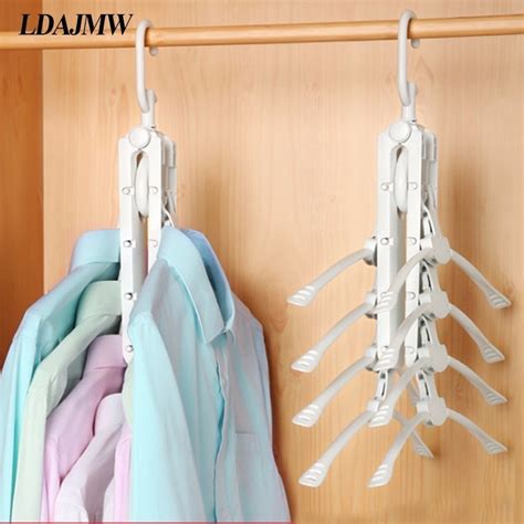 Multi Layer Clothes Hanging Plastic Folding Drying Racks Thickening Non