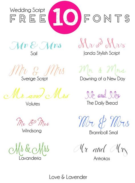 Wedding à € von royaltype. 10 Free Fonts for your Wedding Invitation ...