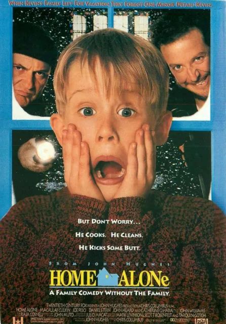 Home Alone Movie Postcard 1990 Starring Macaulay Culkin Joe Pesci