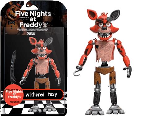 Withered Foxy Funko Action Figure Fivenightsatfreddys