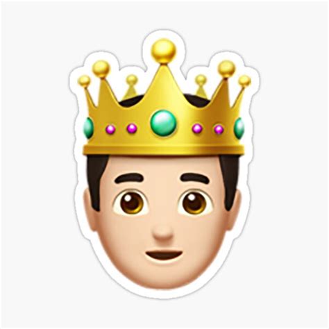 König Emoji Sticker Von Qualitytrash Redbubble