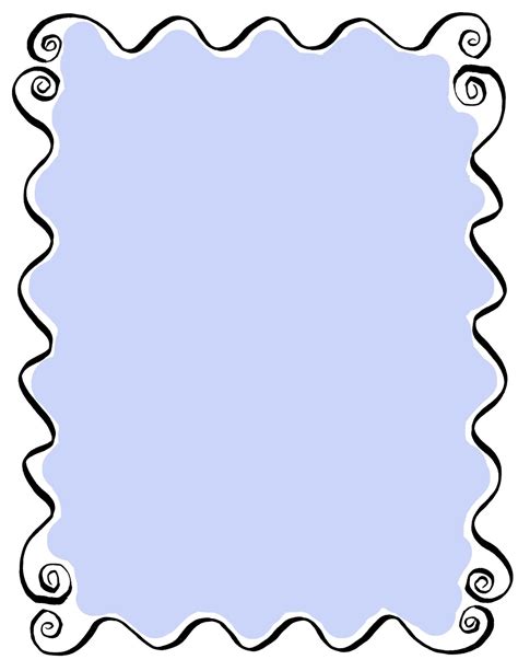 The Graphics Monarch Printable Hand Drawn Frames Curly Borders Digital