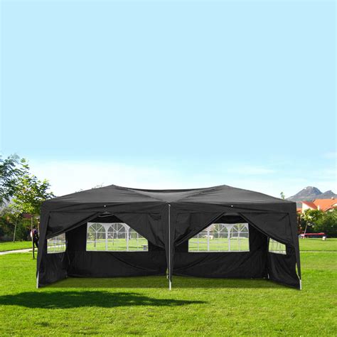 Folding white tent or canopy. Canopy Tents, 10' x 20' Heavy Duty Outdoor Canopy Party ...