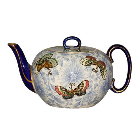 Teapot Flowers And Butterflies Royal Doulton Seriesware Seaway