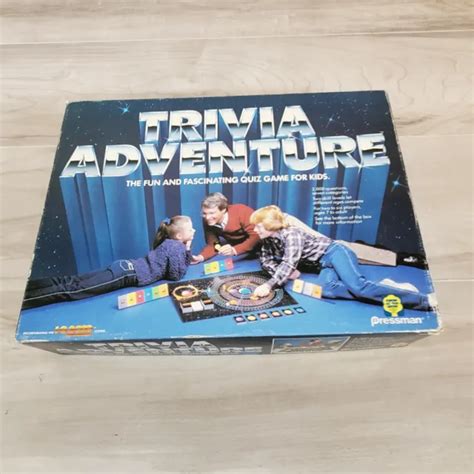 Trivia Adventure Board Game Pressman 1983 Vintage Retro Outer Space 14