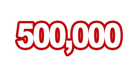500000 Youtube