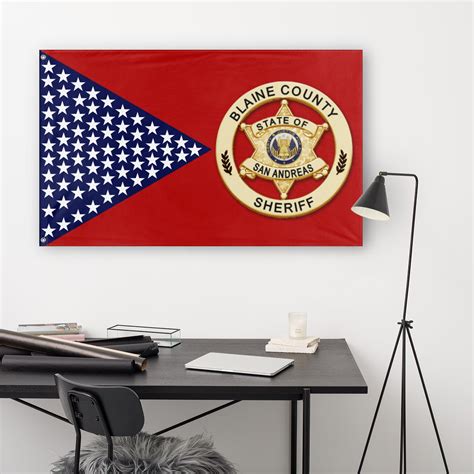 The new Blaine County Sheriff Office flag (M.W) – Flagmaker & Print