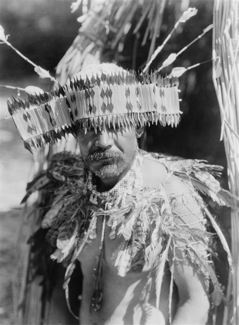 Pomo Dancer C1924 Na Pomo Native American From California In Traditional Dance Costume