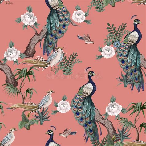 Scopri le migliori foto stock e immagini editoriali di attualità di chinoiserie pattern su getty images. Seamless Pattern In Chinoiserie Style With Storks, Birds ...