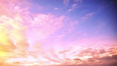 4k Timelapse Of Beautiful Pink Sunset Sky Turning To Blue Evening Sky