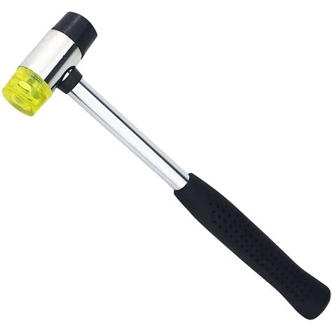Steel Precision Plastic And Rubber Mallet Hammer Home Garden Workshop Tool