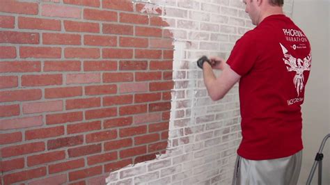 How To German Schmear A Faux Brick Wall Whitewashing A Faux Brick Wall