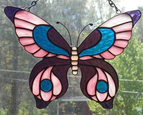 Stained Glass Butterfly Suncatcher Handcrafted In Tennessee Stained