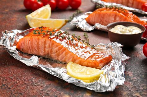 Low Calorie Grilled Salmon In Foil Lose Weight By Eating