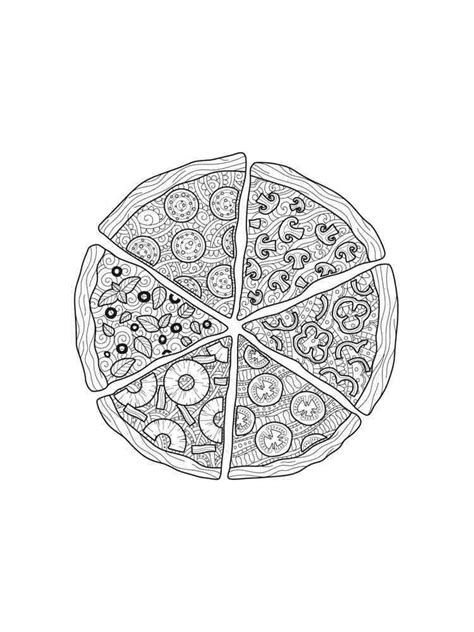 Pizza coloring pages