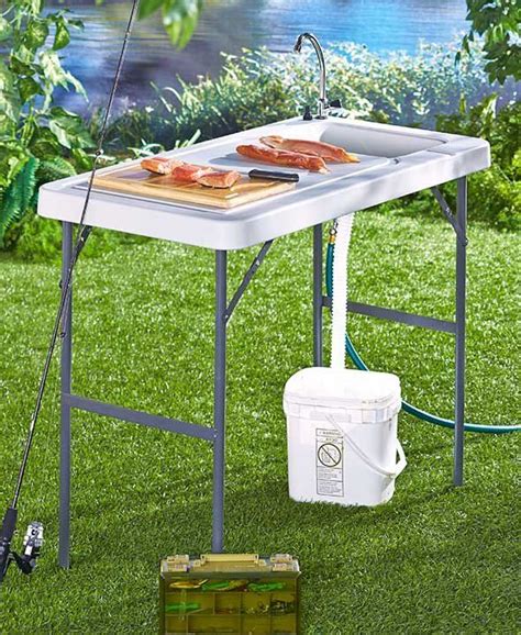 A Portable Sink Table Is The Ideal Surface For Outdoorsmen Gardeners