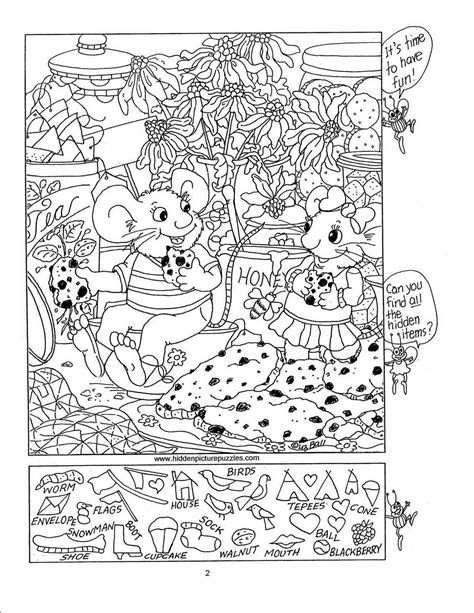 Coloring Pages With Hidden Things